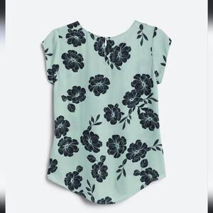 41 Hawthorn Black Floral Print Blouse - Teal